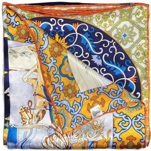 NWT Genuine 100% Mulberry Silk Satin Scarf 42"x42" Large Square Shawl 59511 - Picture 8 of 9